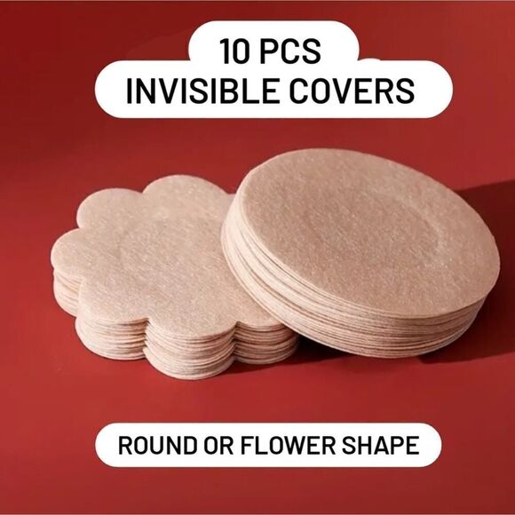 10 pcs Invisible Nipple Covers Round Shape - Picture 9 of 9